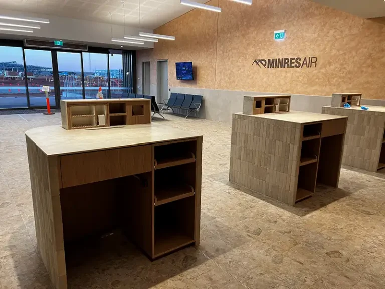 Kens Bore airport finish after Vintian Construction